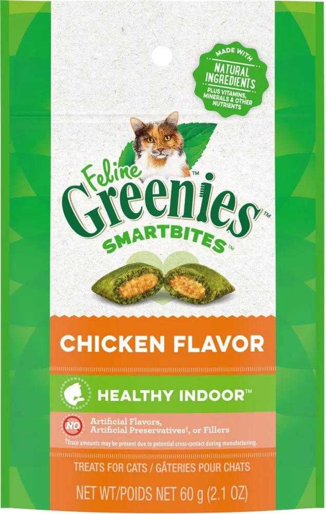 Greenies Smartbites Hairball Control Chicken Cat Treats