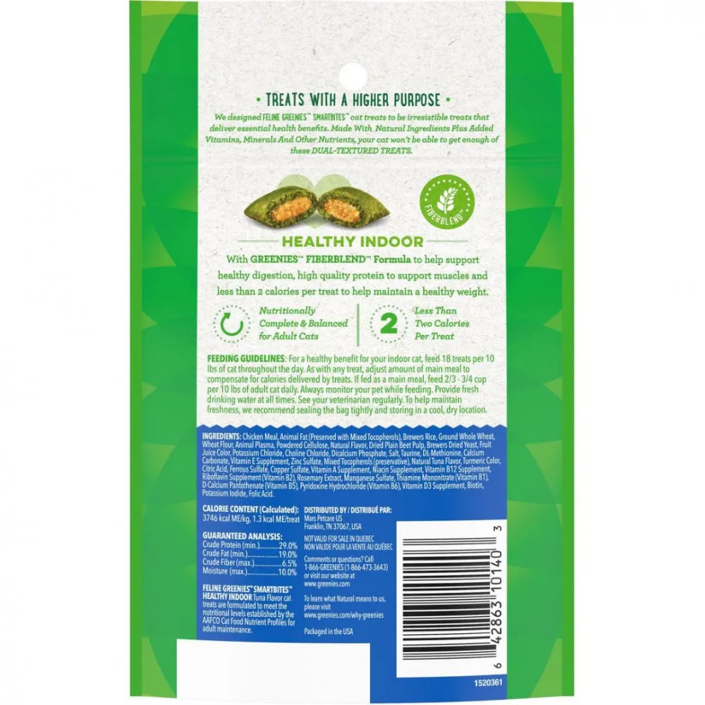 Greenies Smartbites Hairball Control Tuna Cat Treats