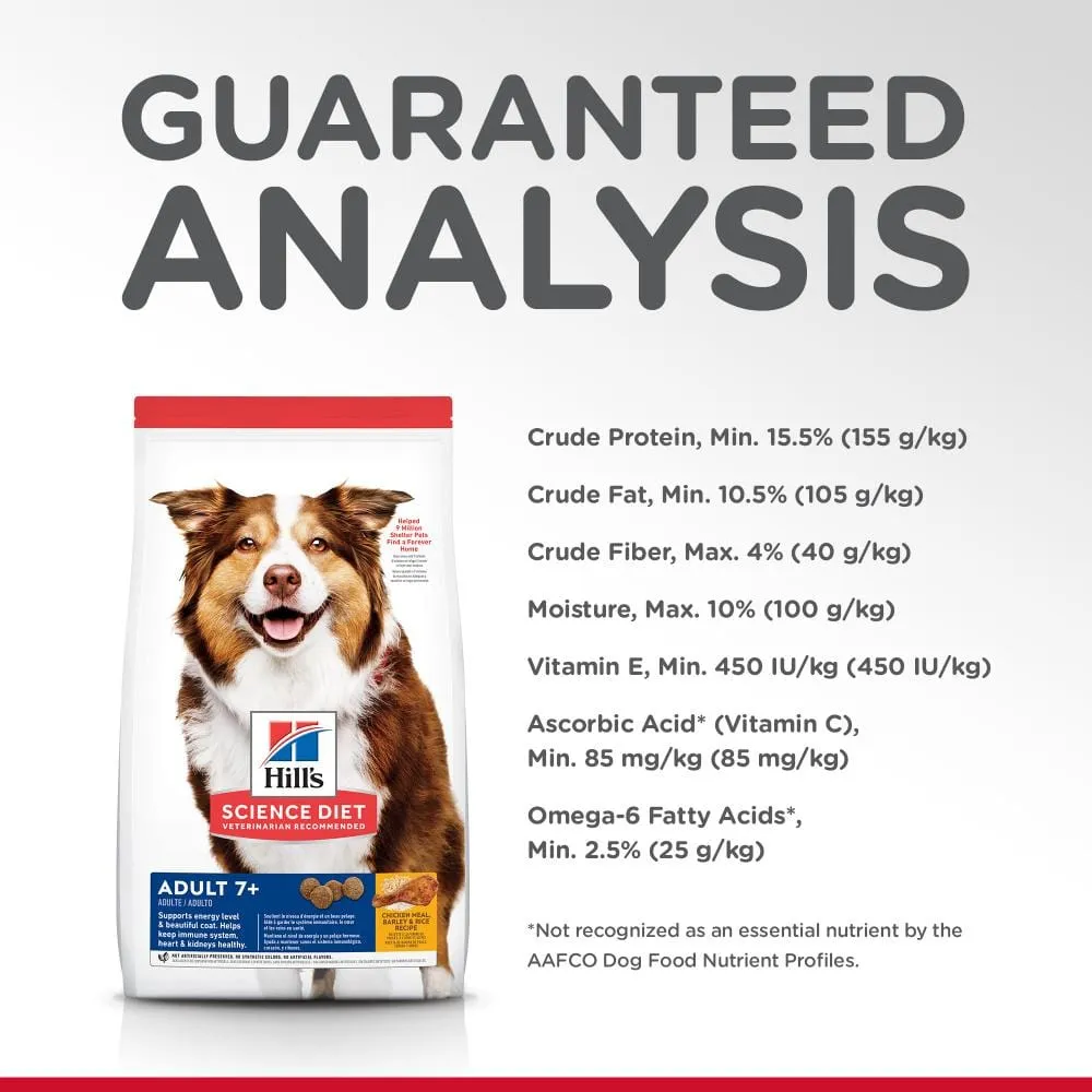 Hill's Science Diet Adult 7  Chicken, Rice, and Barley Recipe Dry Dog Food