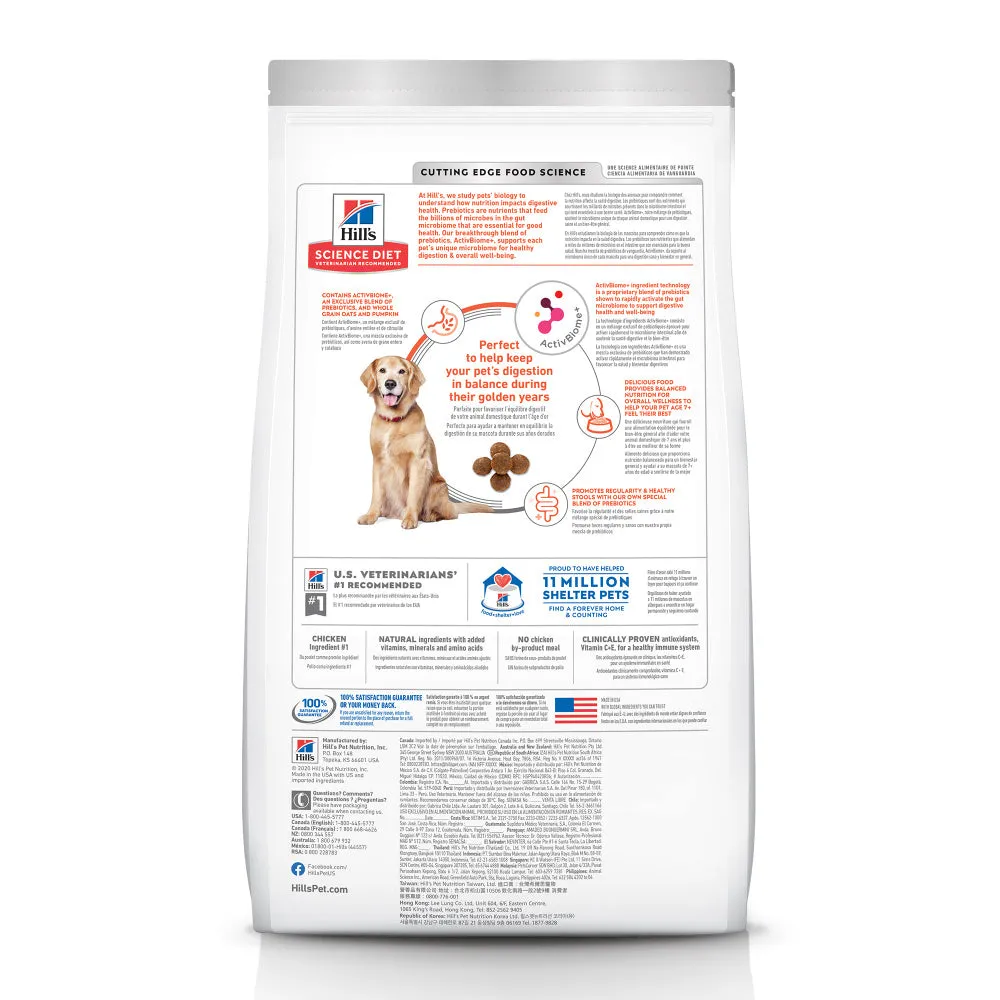 Hill's Science Diet Adult 7  Perfect Digestion Chicken Dry Dog Food
