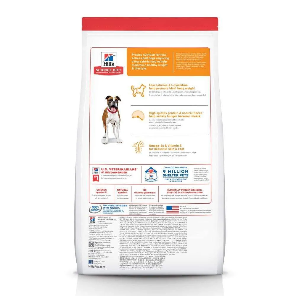 Hill's Science Diet Adult Light with Chicken Meal & Barley Dry Dog Food