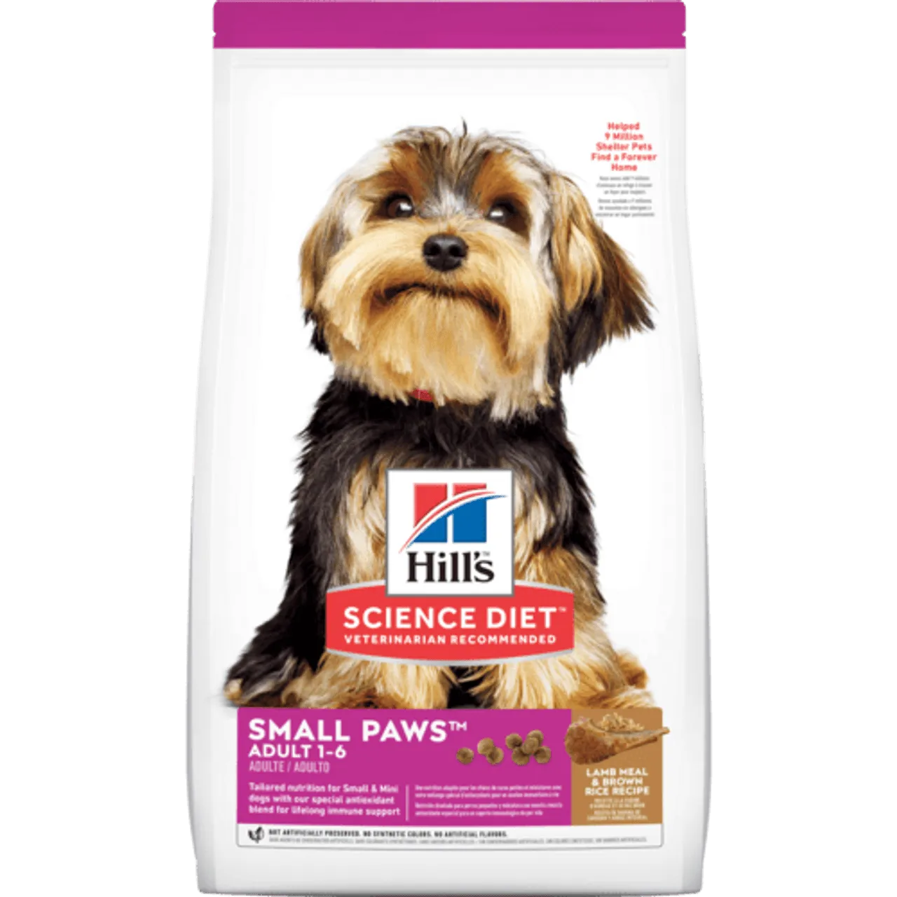 Hill's Science Diet Adult Small Paws Lamb Meal & Brown Rice Recipe Dry Dog Food