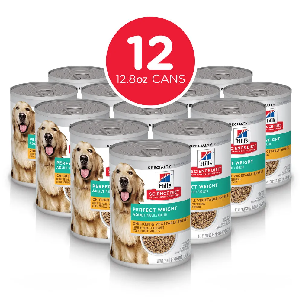 Hill's Science Diet Perfect Weight Chicken & Vegetable Entree Canned Dog Food