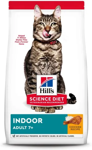 Hill's Science Diet Senior 7  Indoor Chicken Recipe Dry Cat Food