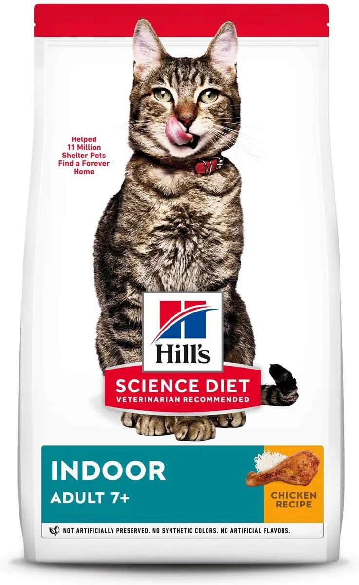 Hill's Science Diet Senior 7  Indoor Chicken Recipe Dry Cat Food
