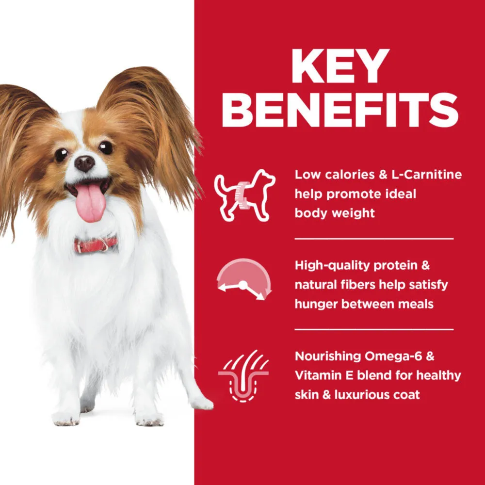 Hill's Science Diet Small Paws Adult Light Chicken Meal & Barley Recipe Dry Dog Food