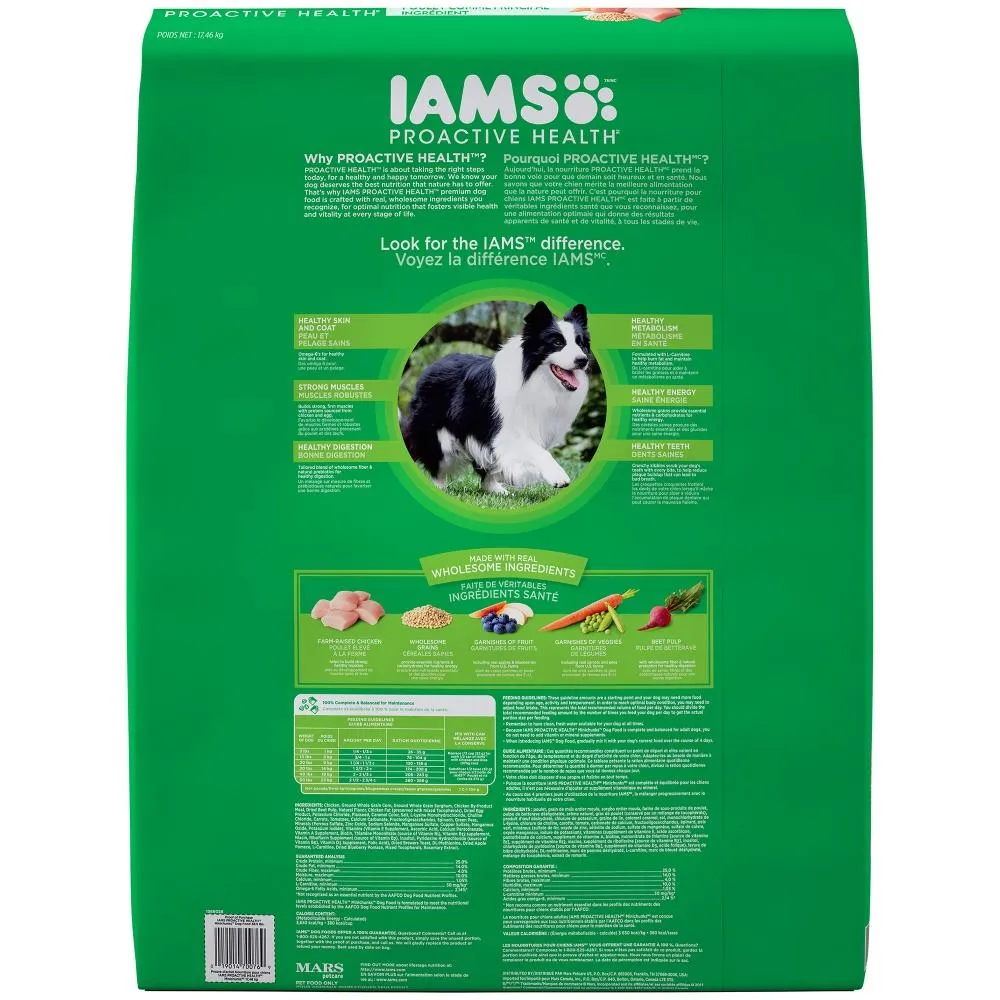 Iams ProActive Health Adult MiniChunks Dry Dog Food 30lb