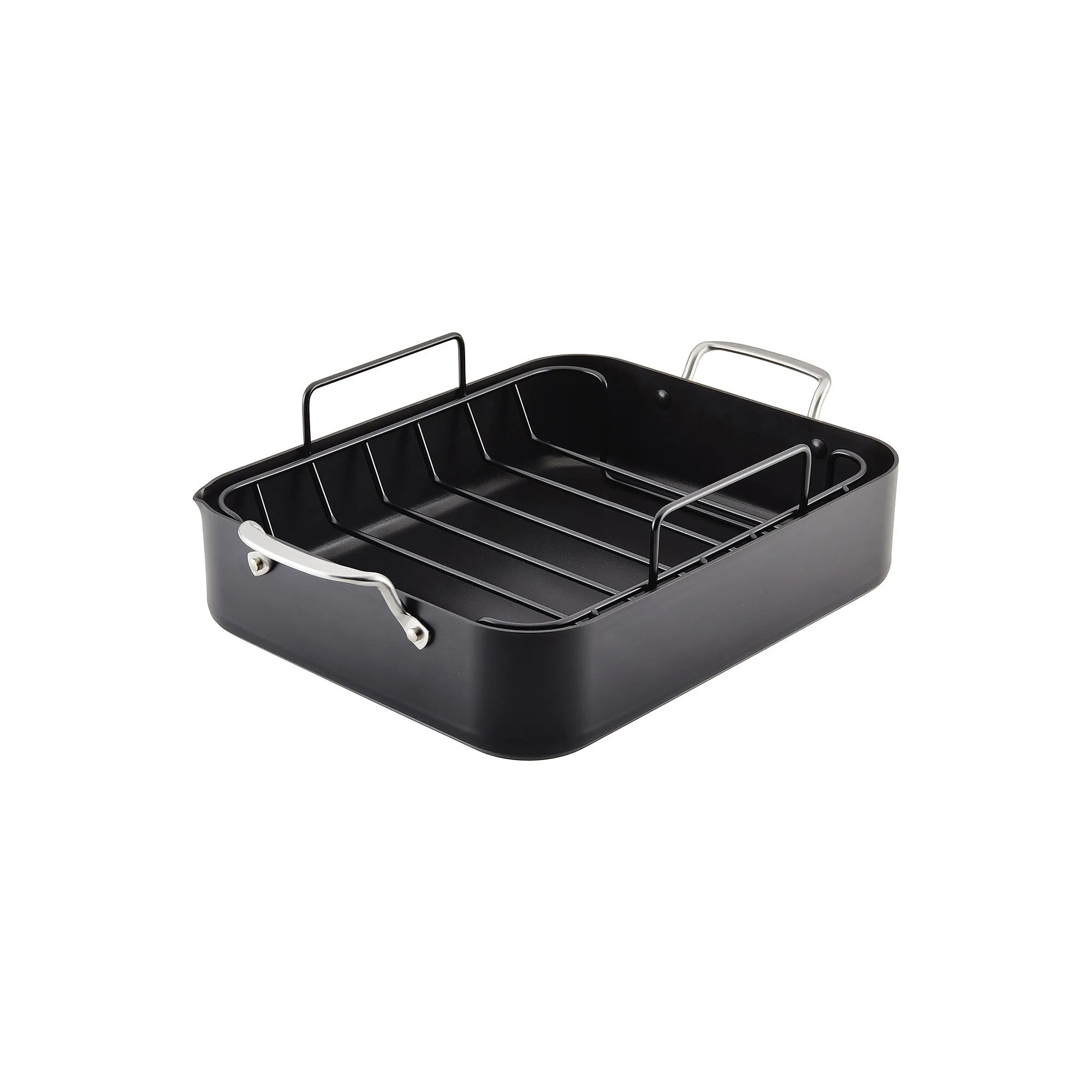 Kitchenaid Hard Anodized Non-Stick Roasting Pan - MATTE BLACK ONE SIZE