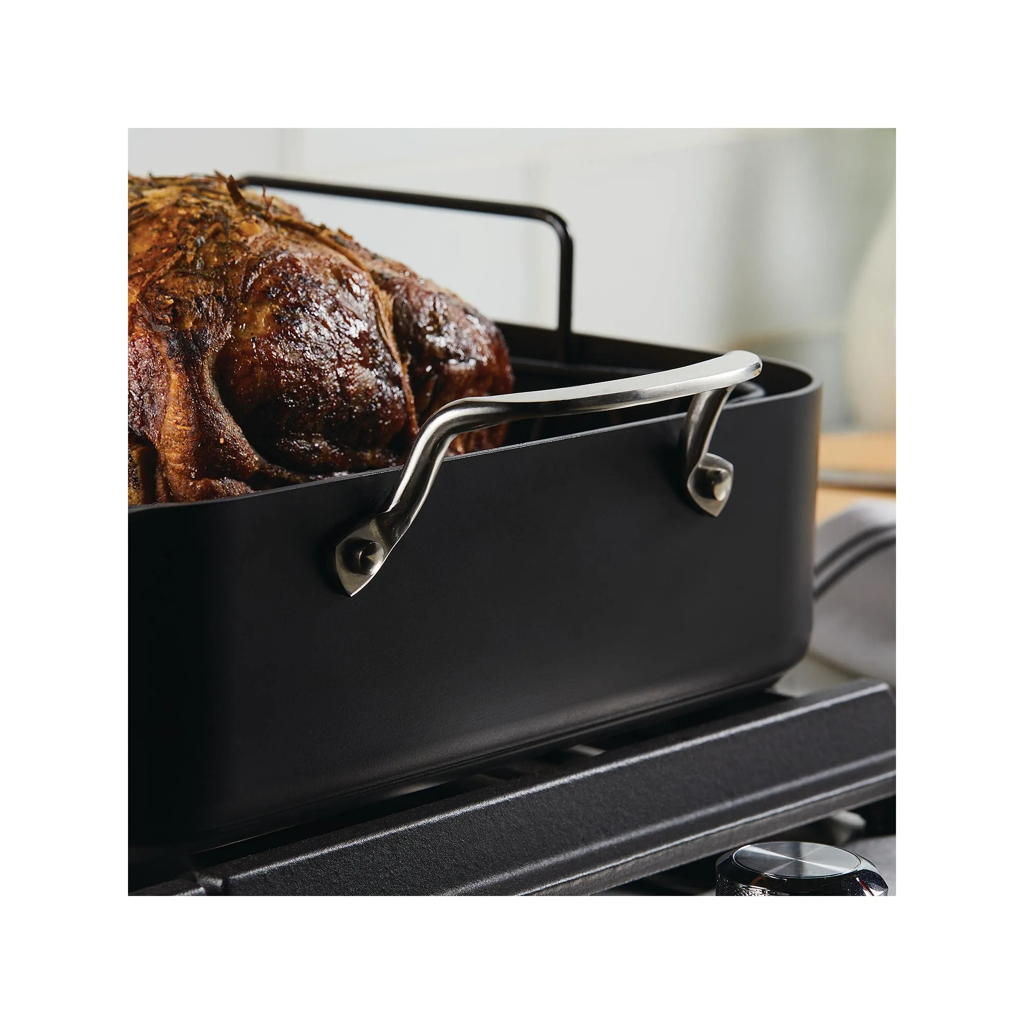 Kitchenaid Hard Anodized Non-Stick Roasting Pan - MATTE BLACK ONE SIZE