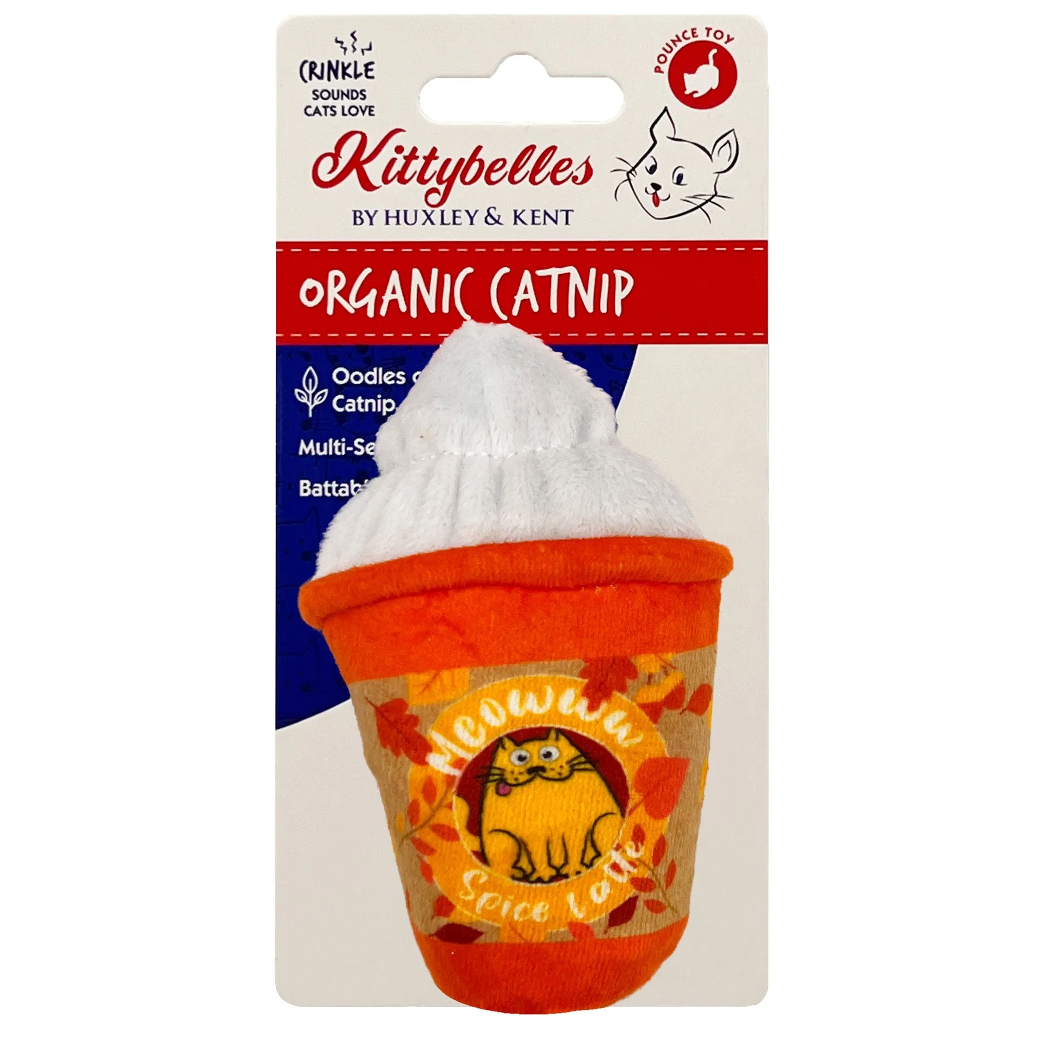 Kittybelles Meow Spice Latte Orange Cat Toys