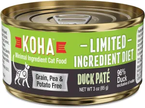KOHA Grain & Potato Free Limited Ingredient Diet Duck Pate Canned Cat Food