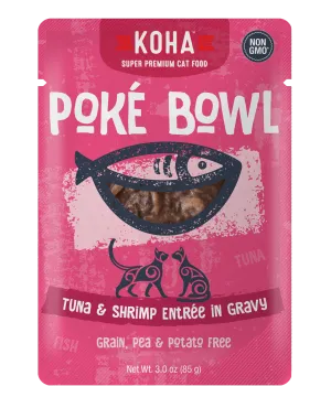 Koha Poké Bowl Tuna & Shrimp Entrée in Gravy Wet Cat Food Pouch