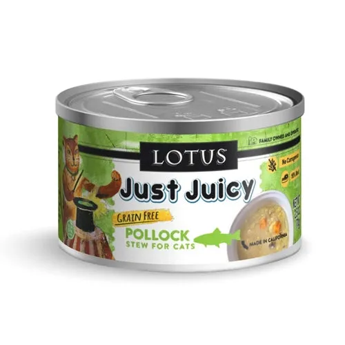 Lotus Cat Just Juicy Pollock Stew Canned Cat Food