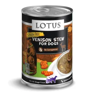Lotus Dog Grain-Free Wholesome Venison Stew Canned Dog Food