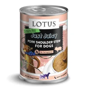 Lotus Dog Just Juicy Pork Shoulder Stew Canned Dog Food