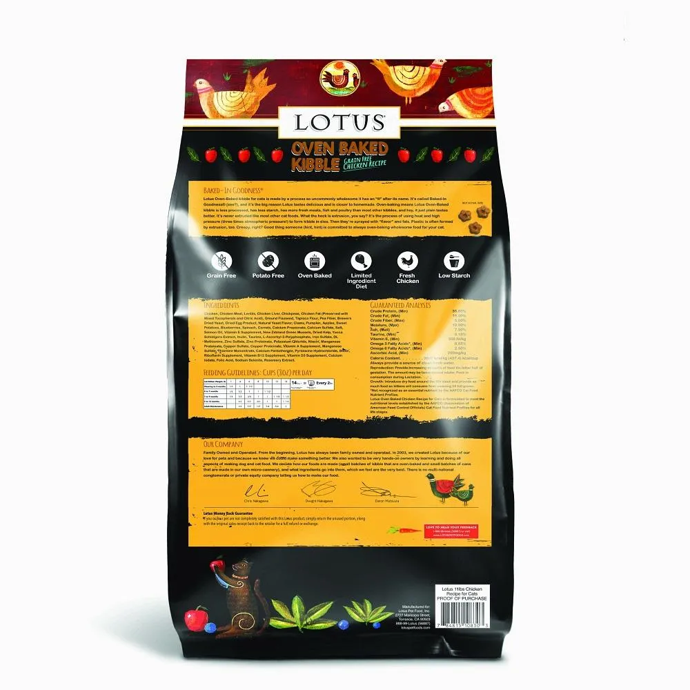 Lotus Oven Baked Grain Free Chicken Recipe Dry Cat Food