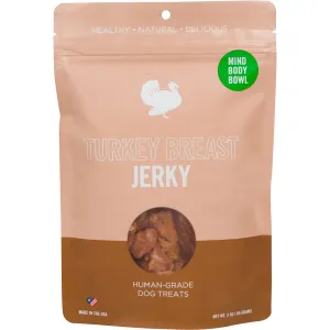 MIND BODY BOWL Smoked Turkey Jerky Dog Treats - 3oz