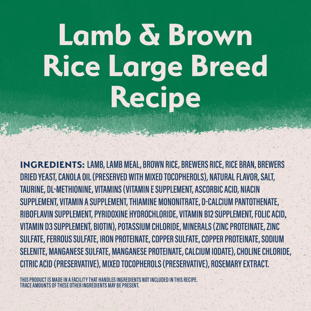 Natural Balance L.I.D. Limited Ingredient Diet Lamb & Brown Rice Large Breed Bites Dry Dog Food