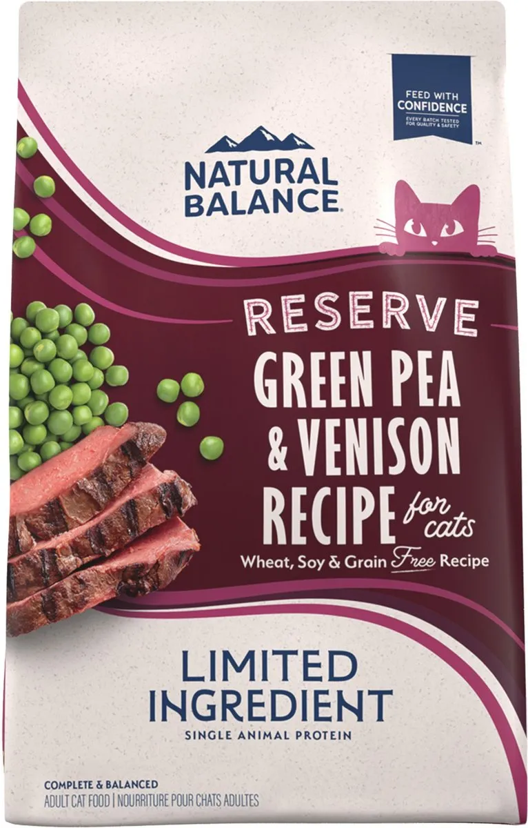 Natural Balance L.I.D. Limited Ingredient Diets Green Pea & Venison Grain-Free Dry Cat Food