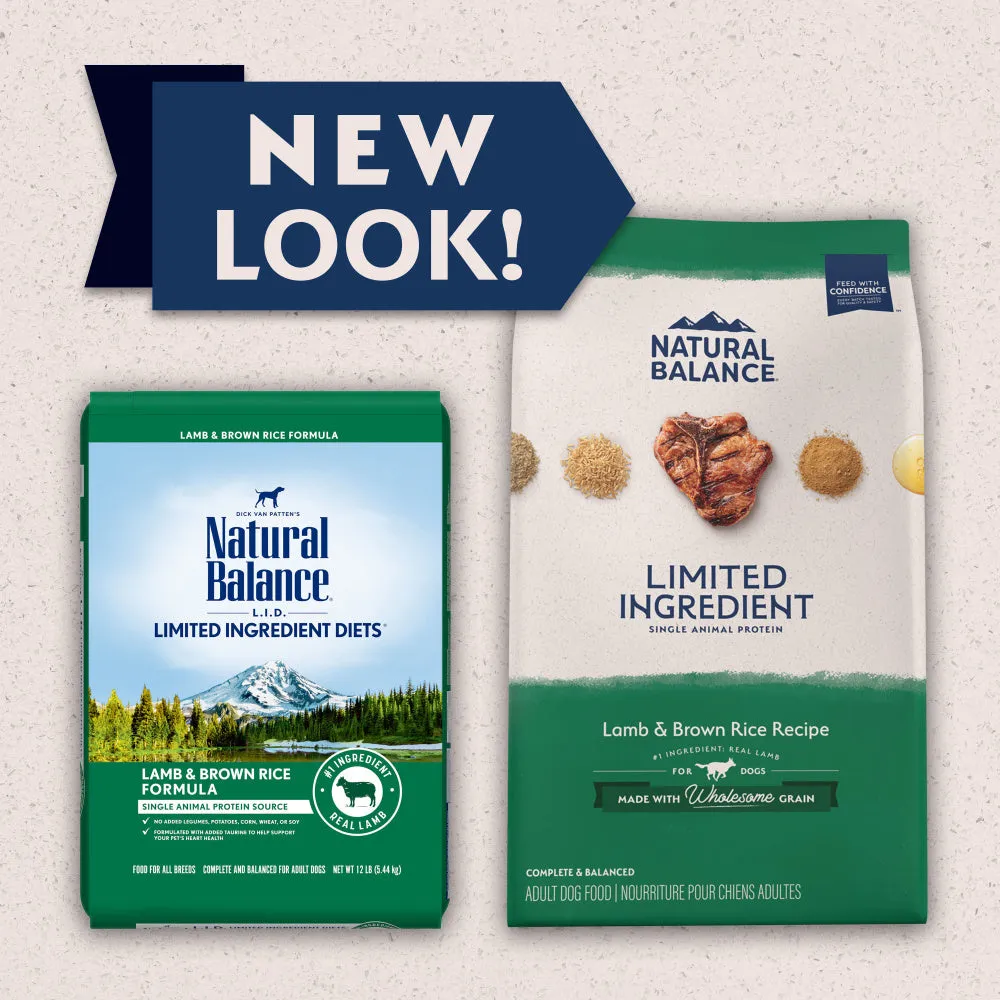 Natural Balance L.I.D. Limited Ingredient Diets Lamb & Brown Rice Formula Dry Dog Food