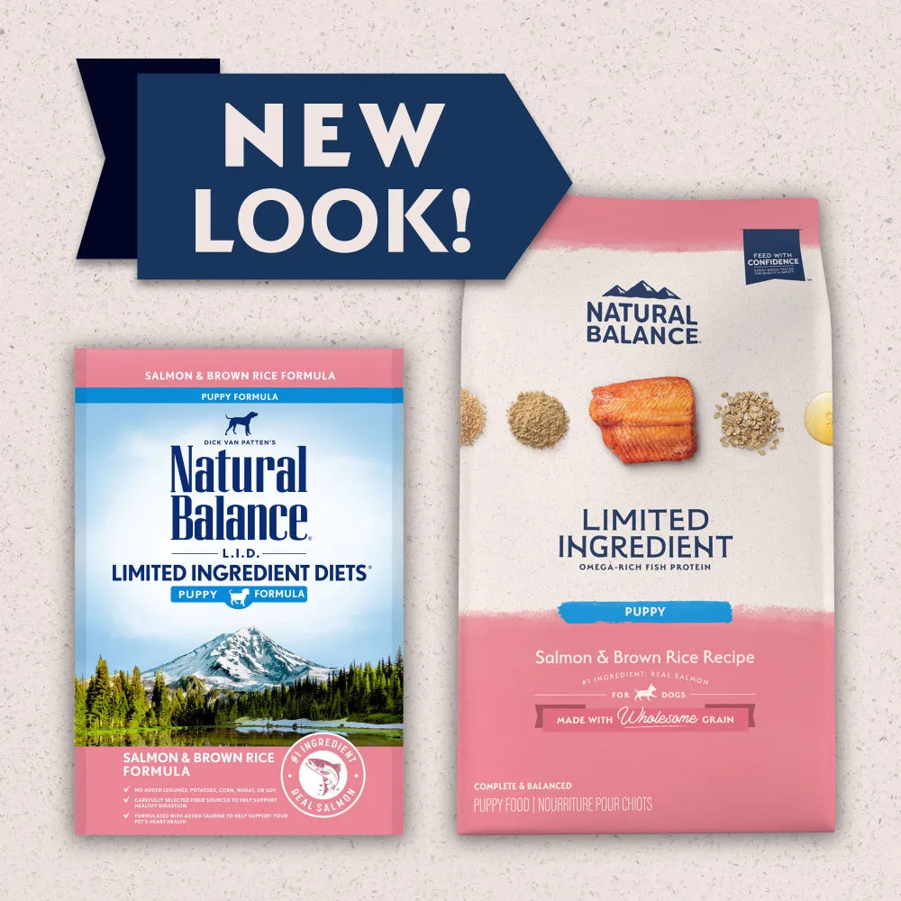 Natural Balance L.I.D. Limited Ingredient Diets Salmon & Brown Rice Puppy Formula Dry Dog Food