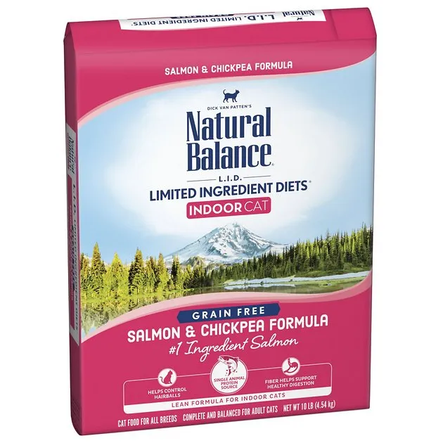 Natural Balance Limited Ingredient Diet Indoor Cat Salmon & Chickpea Formula