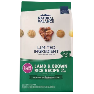 Natural Balance Limited Ingredient Diet Lamb & Brown Rice Small Breed Recipe Dry Dog Food