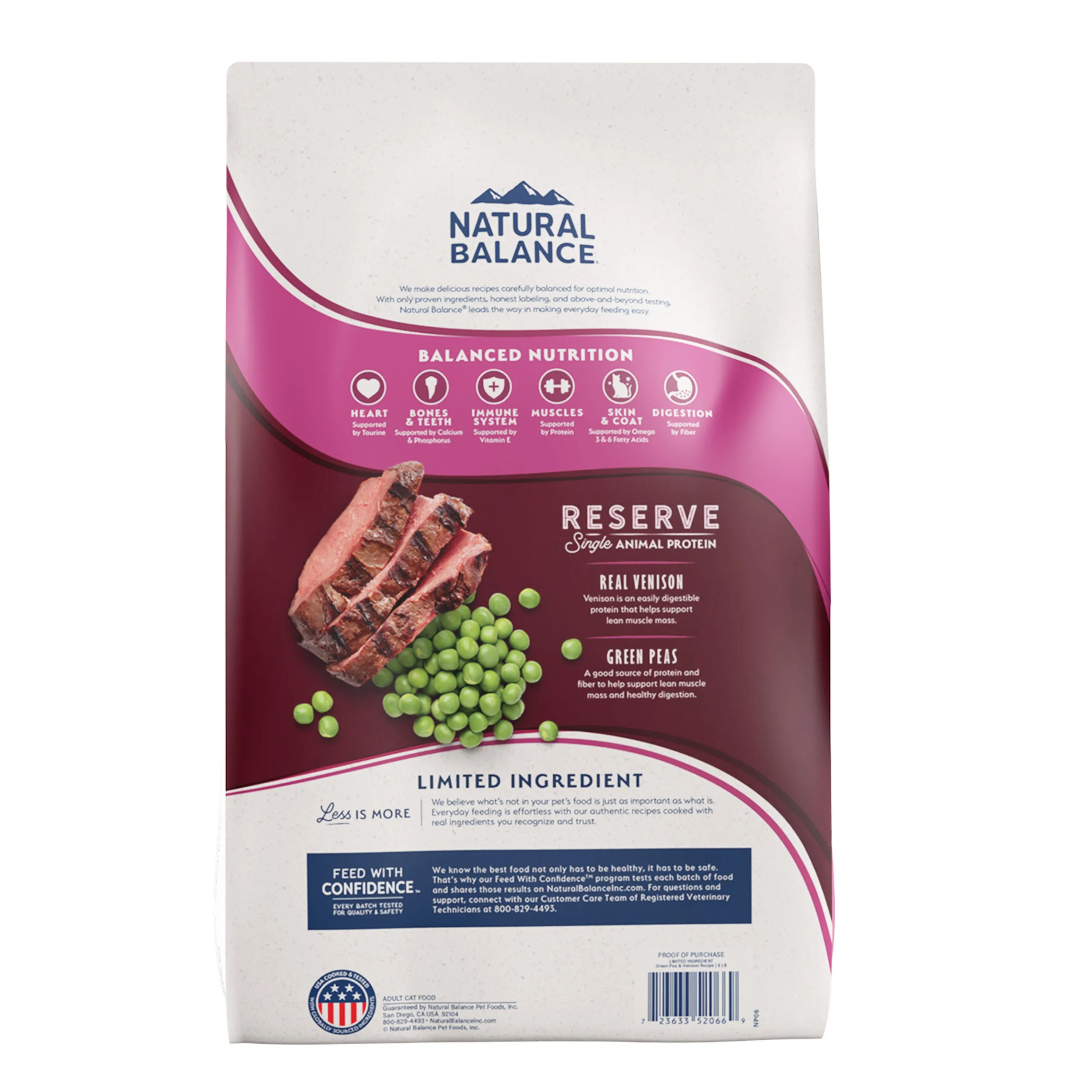 Natural Balance® Limited Ingredient Reserve Green Pea & Venison Recipe Cat Dry