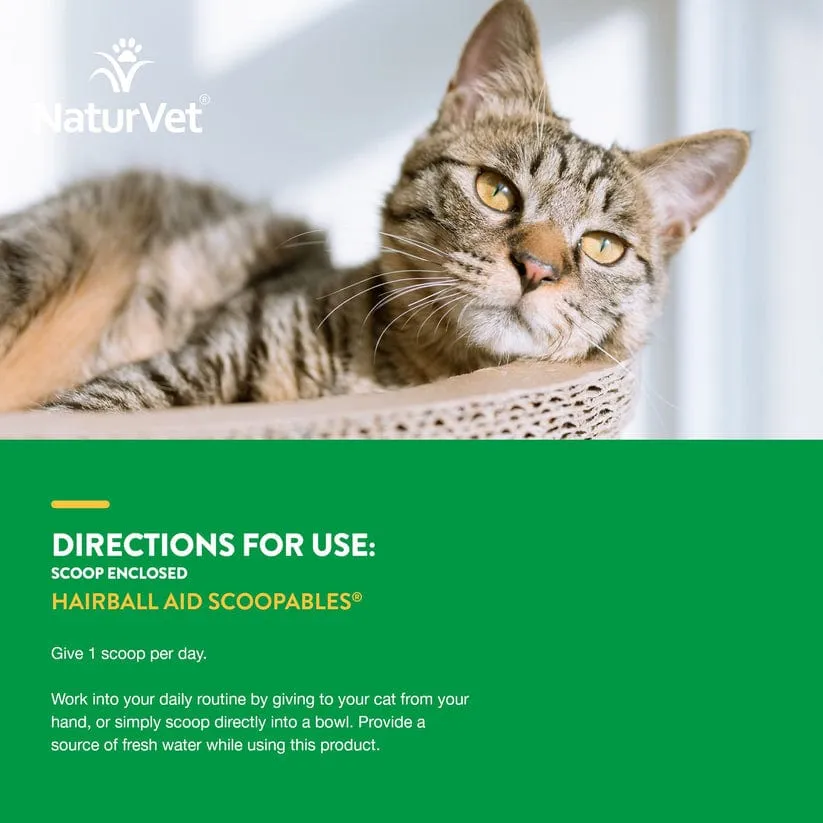NaturVet Hairball Aid Plus Pumpkin Daily Support Scoopables for Cats