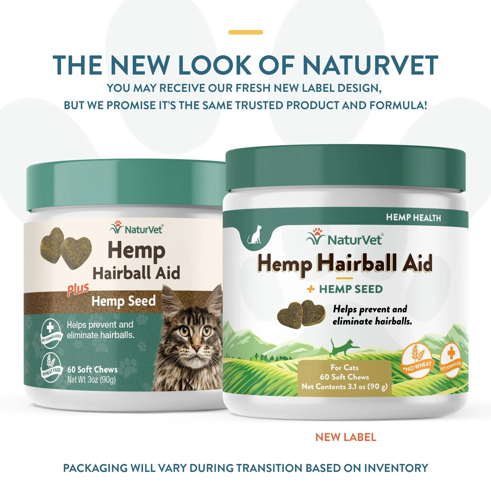 NaturVet Hemp Hairball Aid Cat Soft Chew