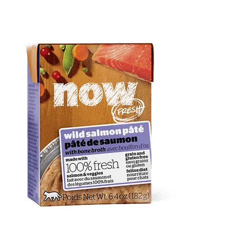 Now Fresh Grain Free Wild Salmon Pâté with Bone Broth