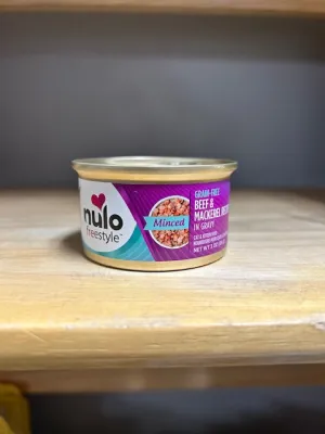 Nulo Cat Food, Minced Beef/Mackeral, 3oz