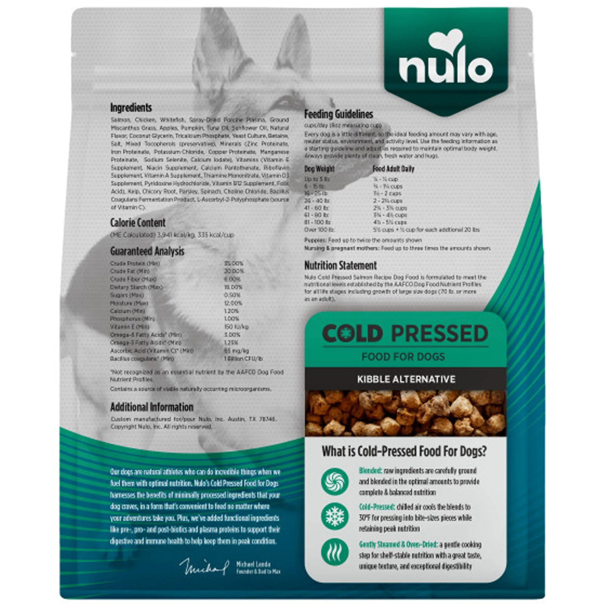 Nulo Cold Pressed Salmon Dog Food