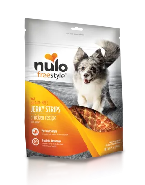 Nulo FreeStyle Dog Jerky Strip Treat Chicken with Apple