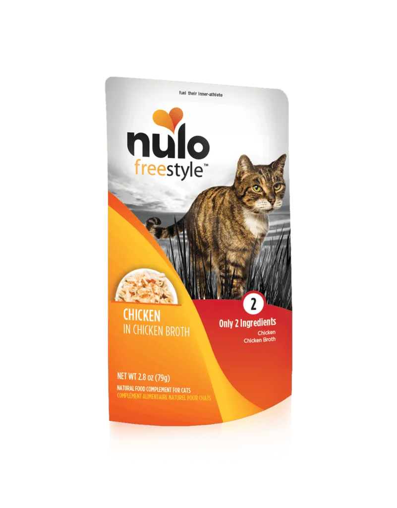 Nulo Freestyle Grain Free Chicken in Broth Meaty Cat Food Topper Pouch