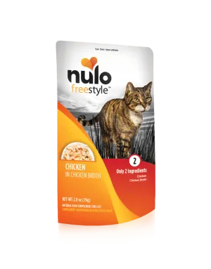 Nulo Freestyle Grain Free Chicken in Broth Meaty Cat Food Topper Pouch