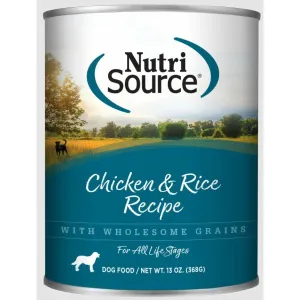 NutriSource Chicken & Rice Canned Dog Food