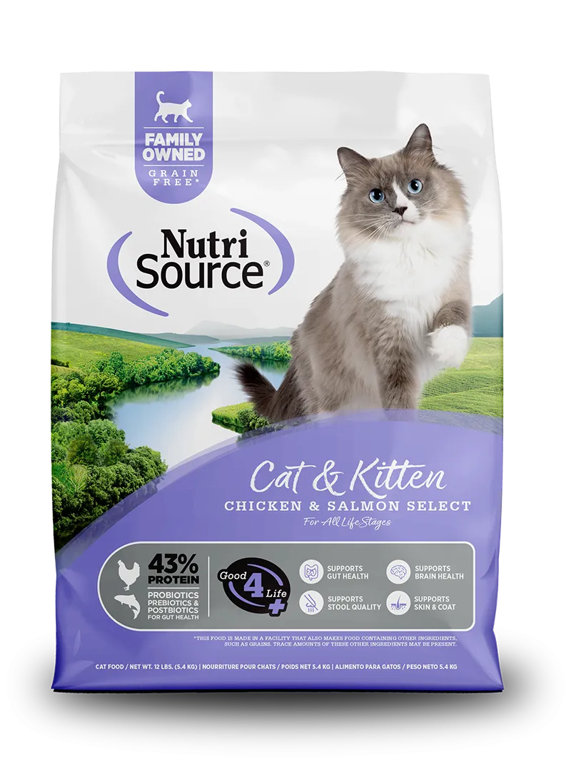 NutriSource Chicken & Salmon Select Grain Free Cat & Kitten Food