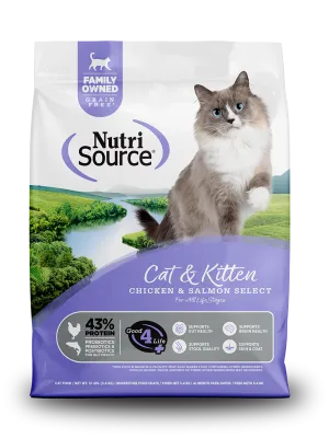 NutriSource Chicken & Salmon Select Grain Free Cat & Kitten Food