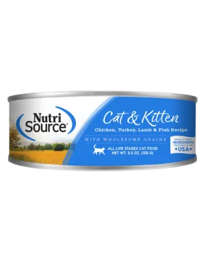 NutriSource® Chicken, Turkey, Lamb & Fish Formula Healthy Wet Cat & Kitten Food