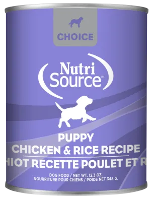 Nutrisource Choice Chicken and Rice Canned Puppy Food