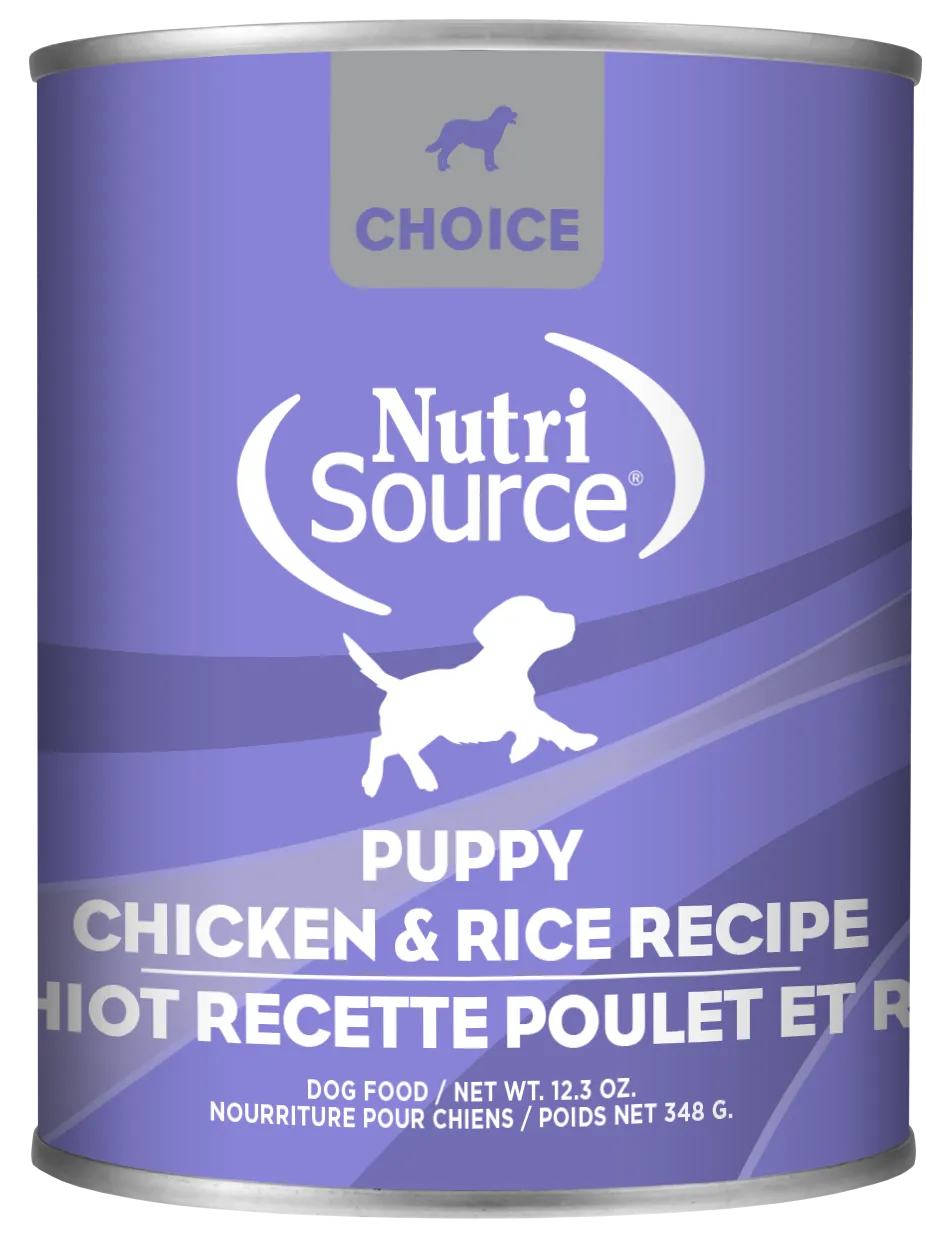 Nutrisource Choice Chicken and Rice Canned Puppy Food