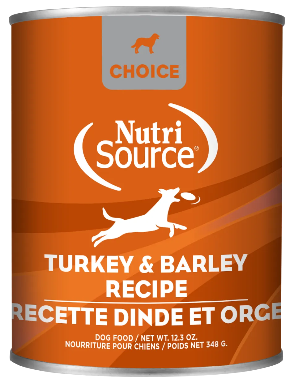 Nutrisource Choice Turkey and Barley Canned Dog Food