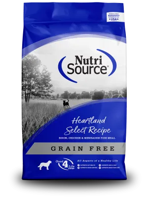 Nutrisource Grain Free Heartland Select Dry Dog Food