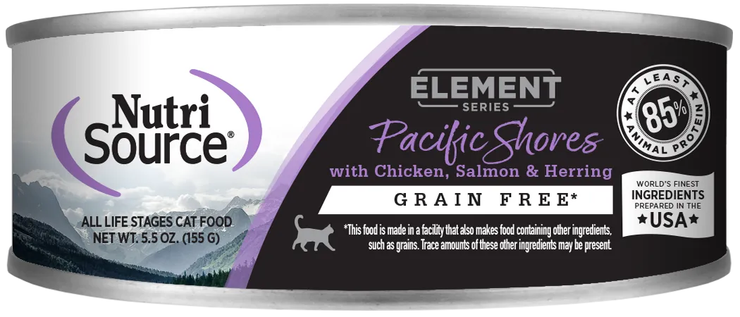 NutriSource® Pacific Shores Grain Free Chicken, Salmon & Herring Blend Canned Cat Food