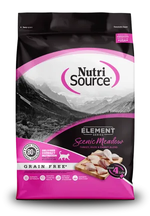 NutriSource® Scenic Meadow Grain Free Turkey, Duck & Rabbit Blend Dry Cat Food