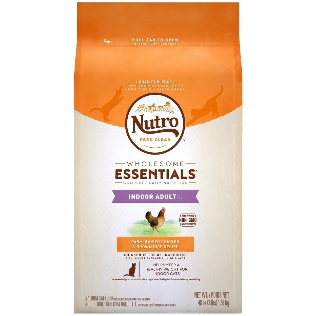 Nutro Indoor Adult Chicken & Brown Rice Recipe for Cats