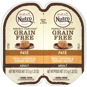 Nutro Perfect Portions Real Chicken & Shrimp Recipe Pate for Adult Cats