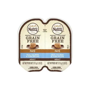 Nutro Perfect Portions Real Salmon & Tuna Recipe Pate for Adult Cats