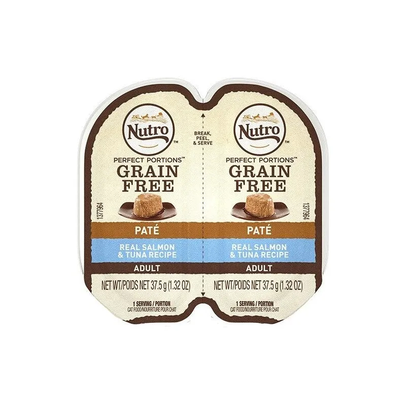 Nutro Perfect Portions Real Salmon & Tuna Recipe Pate for Adult Cats
